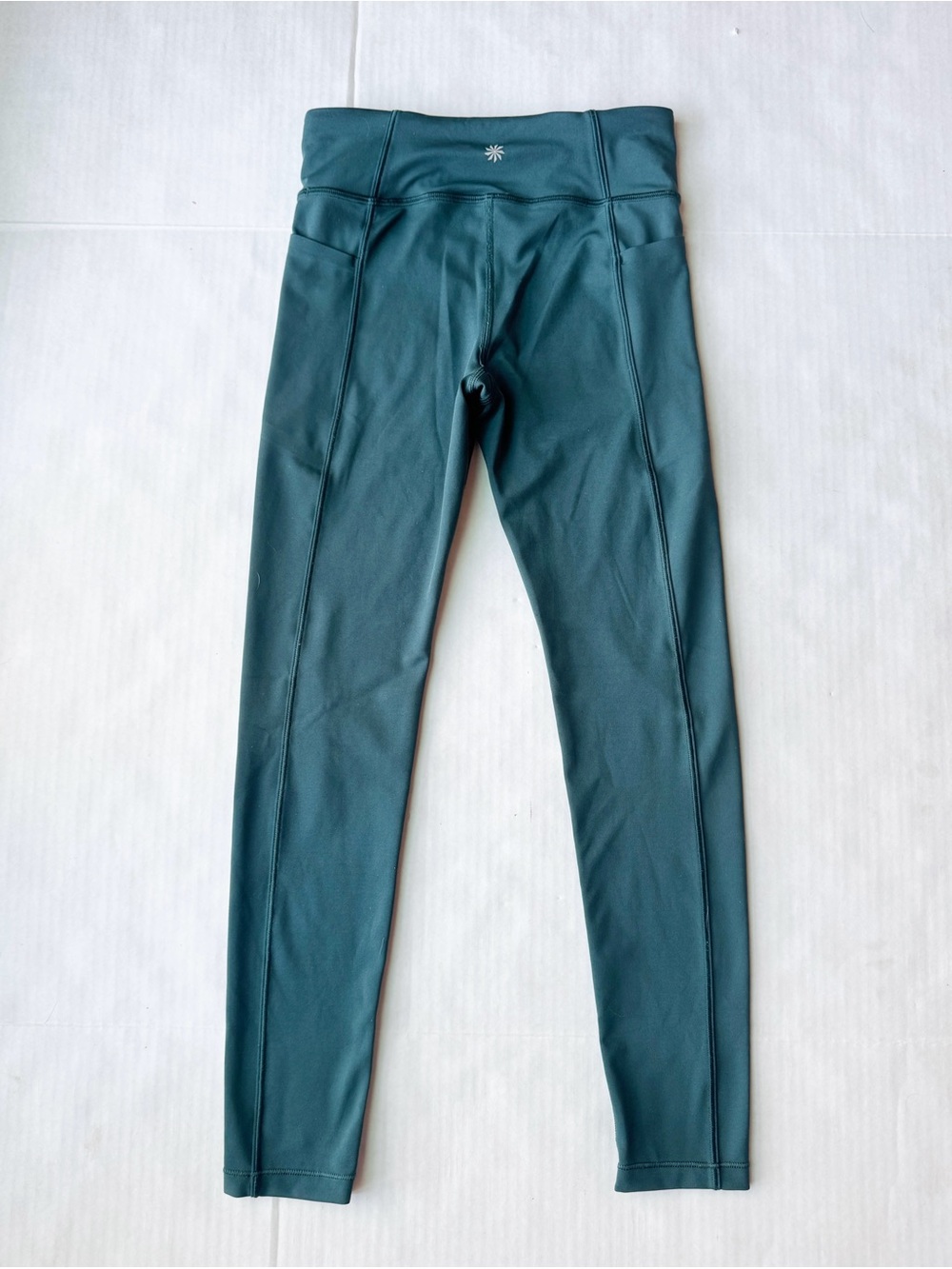 Athleta Girl Stash Your Treasures Tight Leggings in Oceanic Teal Size L 12Y - Picture 7 of 13